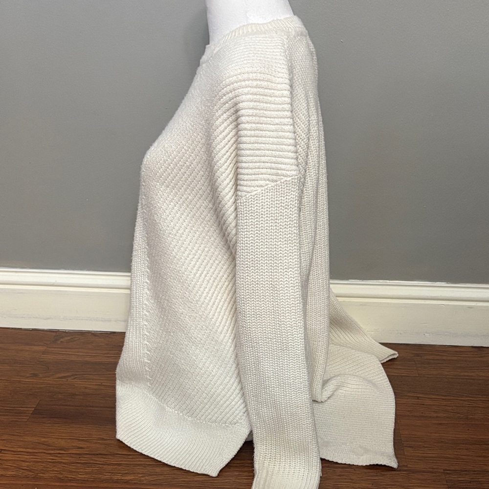 Athleta Off-White Women's Crew Neck Sweater - Picture 5 of 5